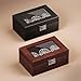 ProCase Wooden Watch Box for Men, 3 Slot Watch Display Case with Glass Lid - Espresso