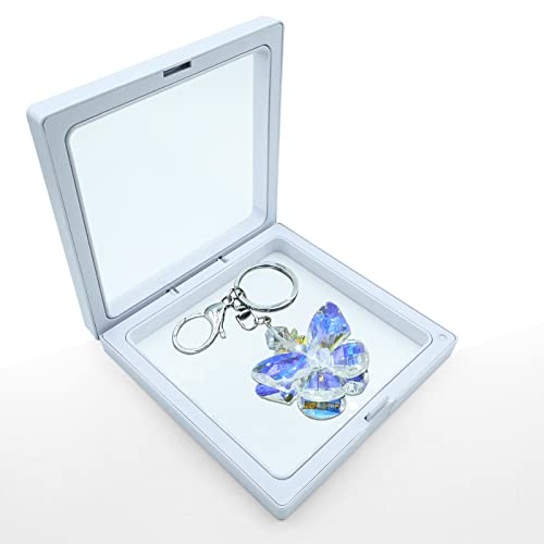 Oiixxv Butterfly Crystal Glass Prisms Car Key Charm For Women Mirror Hanging Ornaments Gift Backpack Charms For Girls Crystal Butterfly Car Charm Car Accessories #TOP4