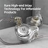 Yinyoo KZ EDX PRO in Ear Monitor Earphones,EDX PRO Wired in-Ear Earbuds HIFI Deep Bass Sound Headphones with 1DD New 10mm Dynamic Driver Over-Ear Headset for Musician Stage (Black,No Mic) #5