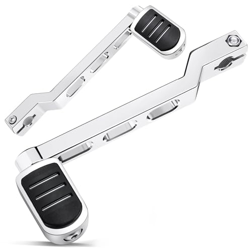 Benlari Heel Toe Shifter Lever Pegs CNC Shift Lever Peg Fit for Harley Touring Electra Glide Street Road Glide Road King 1988-later FL Softail 1986-later Tri Glide Trikes 2008-later Chrome