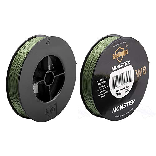 DERKOLY Seaknight Angelschnur aus Polyethylen, geflochten, 8 Stränge, sehr stark, 300 m, Gelb 3.0 – Bild 8