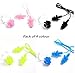Odowalker Swimming Earplugs with Cord Waterproof Silica Gel Silicone Anti-lost Swim Ear Plugs and Nose Clips Clamp Cover,Pack of 4 Colors with 4 Cases