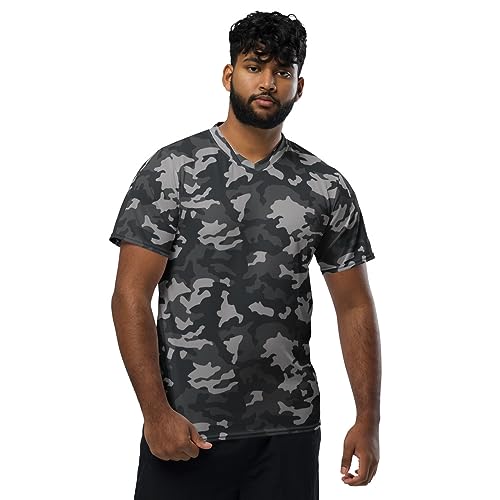 T-shirt sport homme camo gris idéal pour la musculation et le running