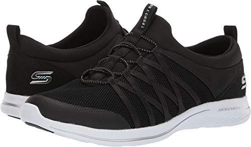 Skechers Skechers Women's City PRO Slip On Trainers, Black (Black Mesh/Duraleather/Trim BKW), 3.5 (36.5 EU)