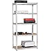 Topeakmart 5 Tier Storage Rack Heavy Duty Adjustable Garage Shelf Steel Shelving Unit,71in Height, 2 Bay Garage Shelf