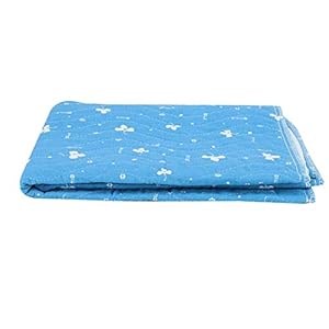 Herbruikbaar wasbaar bed onderpad, waterdichte vier-laags antislip bed protector pads voor kinderen baby volwassen ouderen incontinent beddengoed overmatig zweten vrouwelijke menstruatie (blauw)
