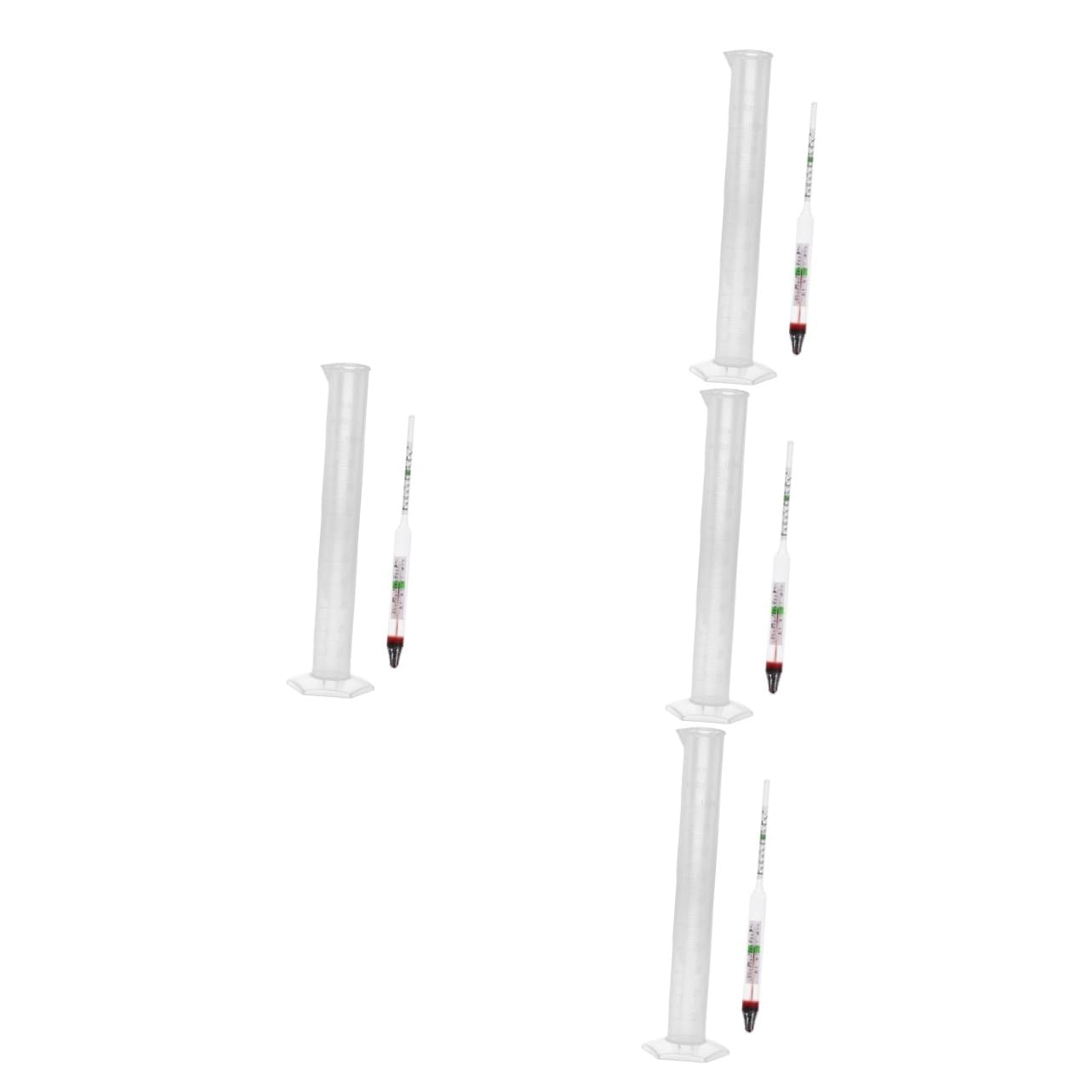 SOLUSTRE 4sets Densitometro Per Acquario Strumento Di Misura Della Salinità Kit Completo Per Acquacoltura e Pesca Include Graduato Per Ambienti Marini e Acquari