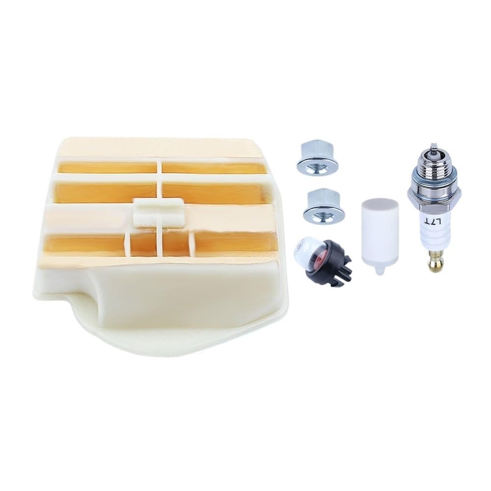 Kit air-carburant pour tronçonneuse 450e 445 bougie allumage poire amorçage écrou de barre