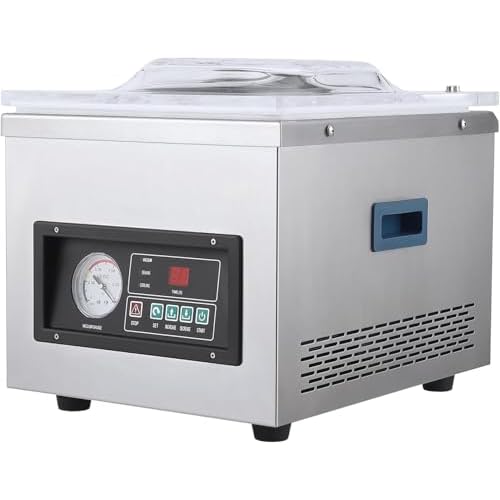 Chamber Vacuum Sealer Machine - 180w-260W, Dz-260A 6.5 m³/h Pump Rate, Microcomputer Controlled, Household and Commercial, Stainless Steel