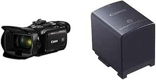 Canon HF G70 - A compact camcorder for stunning 4K video with fast AF, 20x optical zoom and UVC streaming support BP-828 Battery Pack for HF G30, XA25, XA20 Camcorder