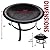 Gas One 22 in Outdoor– Wood Burning Fire Pit with Mesh Lid and Fire Picker – Durable Alloy Steel Fire Pits for Outside – Small Fire Pit for Backyard, Porch, Deck, Camping, BBQ