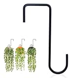 Gancho para valla, soporte de acero grueso y resistente, ganchos para macetas de valla, para guirnaldas de luces, guirnalda, farol, comedero de pájaros, equipo de piscina, interior y exterior
