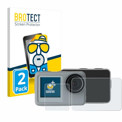 brotect 2-Pack Screen Protector Anti-Glare for Rollei Actioncam 9s Plus Screen Protector Matte, Anti-Fingerprint Protection Film