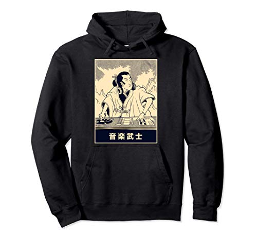 DJ Samurai Vintage Techno House Warrior Pullover Hoodie