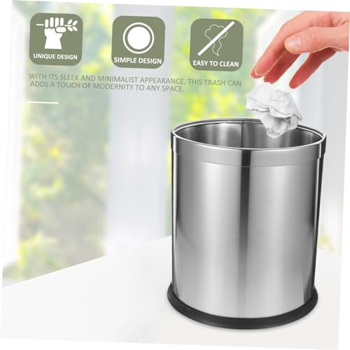 Bote de basura rectangular de acero inoxidable 13 gal miniatura 5