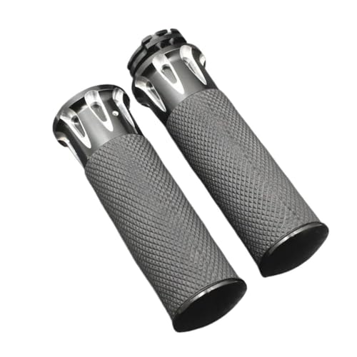 Poignées de barre CNC noires moto 1" anti vibration pour Dyna et Touring
