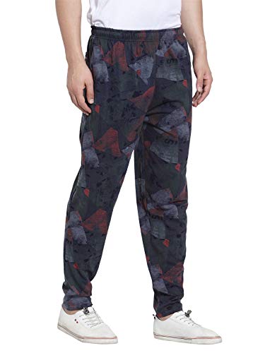 Image of UZARUS Men's Cotton Gym Sports Night Wear Track Pants with 2 Zipper Pockets - Pack of 2