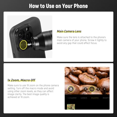 NEEWER 16mm 4X Macro Probe Lens with 109° FOV 17mm Thread Rechargeable LED Light for Mobile Macro Photography Video Recording Compatible with iPhone Samsung Camera Lens NEEWER Phone Cage/Case, LS-63 - image 7