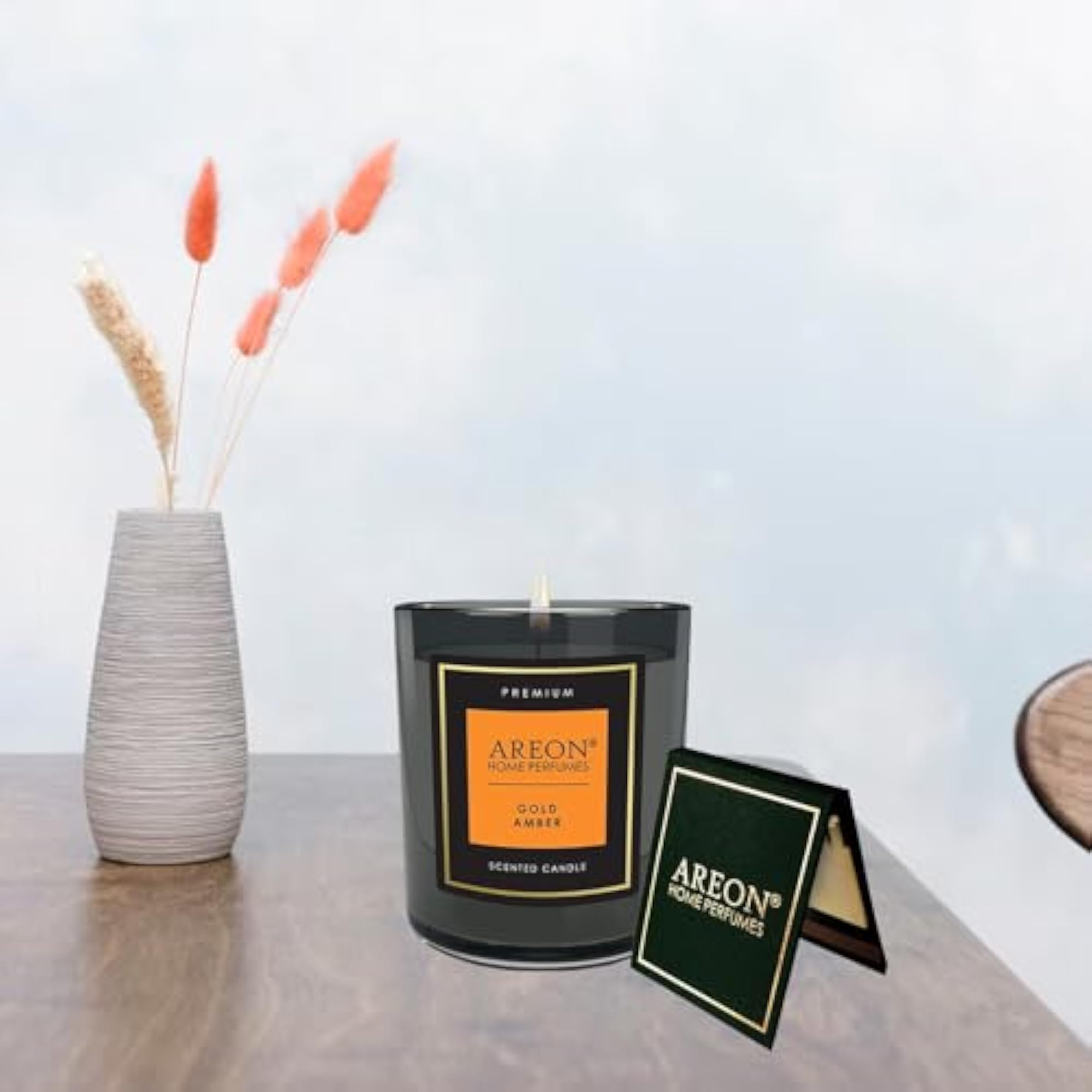 Scented Candle - Gold Amber (125 gm) for Home Décor
