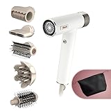 Shark SpeedStyle RapidGloss Finisher and High-Velocity Dryer with IQ Speed Styling and Drying Suite, Lightweight, Ionic, No Heat Damage, for All Hair Types, Silk, HD352