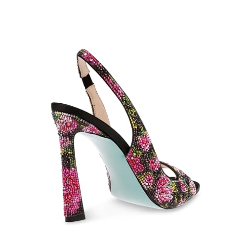 Image of Betsey Johnson Women's Mina Peep-Toe Slingback Heeled Sandals