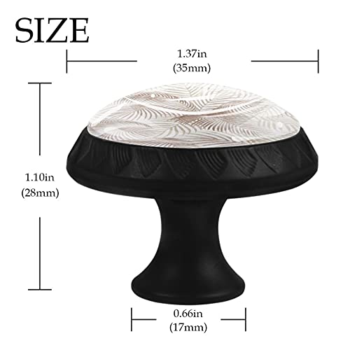 Boutons de tiroir palmier marron 35mm pour rénover une commode usée - 5