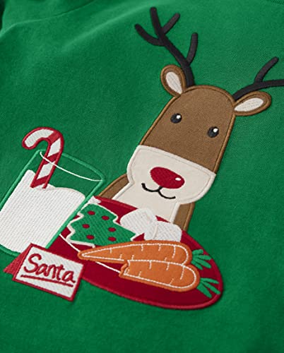 Gymboree Boys And Toddler Embroidered Graphic Long Sleeve Layered T-Shirts, Holiday Exp Reindeer, 7 #TOP1