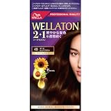 Wella ウエラトーン 2+1 白髪染め クリームタイプ 4B ダークピュアブラウン 鮮やかな髪色6週間続く 医薬部外品