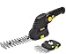 Produktbild TECCPO 7.2V Akku Gras- und Strauchscheren Set, Gartenscheren mit Lithium-Ionen-Akku und Schnellladegerät, Schwenkbarer Griff-TDGS03G