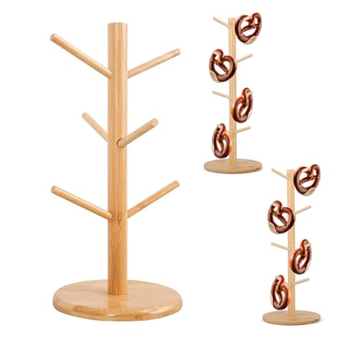 Porte-tasses, Porte Tasse, Support Tasse, Porte Mug, Aussi Support Saucisson ou Bretzel, Arbre à Tasse, Naturel
