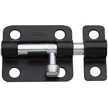 الأجهزة الوطنية N151-431 V834 Barrel Bolt باللون الأسود ، 2 - 1 / 2 بوصة