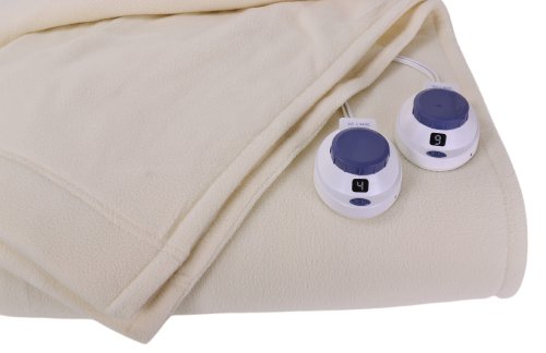 Perfect Fit Softheat | Luxury Micro-Fleece Heated Electric Warming Blanket With Safe & Warm Low-Voltage Technology, Queen, Natural #TOP7