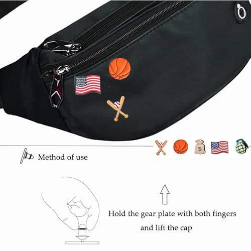 Image of Fanny Packs for Men and Women, Water-Repellent Sports Waist Pack Bag for Travel Hiking Running Hands-free