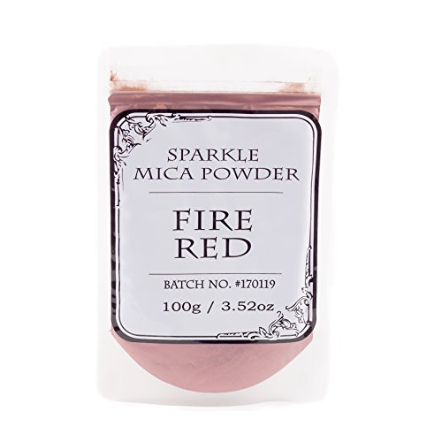 Fire Red Sparkle Mica Powder- 100g
