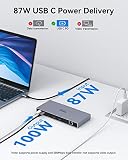 Stacja dokująca USB-C 3 monitory 15 w 1 laptop stacja dokująca z kablem 1 m