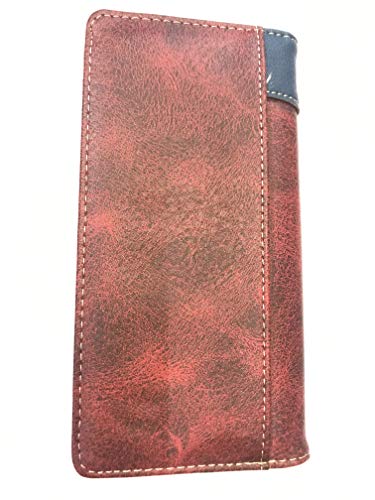 Texas Flag Design Men's Bifold Western Check Book Style Long Wallet2