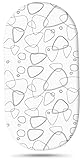Talla Universal: Estas sábanas de cuna se adaptan a casi todas las formas de colchones de cuna, sean estándar ovaladas. Es elástico, el tamaño máximo de estiramiento es 80x46cm, altura 7cm. Se ajusta al tamaño del colchón de 75x33cm / 80x36cm / 80x33cm / 70x37cm/ 80x40cm, etc.