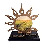 Pour la transmission des souvenirs et en guise d'hommage unique au décédé, découvrez notre plaque pour cimetière « Chemin dans l'herbe ». Cette belle plaque mortuaire allie design, originalité, solidité, tenue et résistance en s'habillant d'un inox et en reposant sur un socle en granit noir. Dimensions : 32cm x 36cm