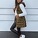 Long Puffer Vest Women 2025 Hooded Quilted Vests Winter Warm Sleeveless Lightweight Outerwear Jacket With Pockets Vest Puffer Coffee XL