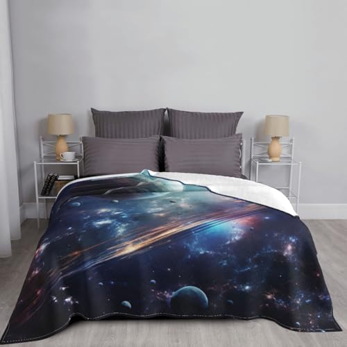 Couverture pour canapé en tissu premium motif étoiles spatiales chic