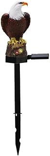 Eagle Garden Lamp Solar Eagle Lawn Lamp Auto ON/Off Solar Parrot Night Light IP44 Waterproof Solar Eagle Light Eagle-Shaped Solar Night Light for Garden Lawn Patio Yard Decoration RealEthanol(Eagle)