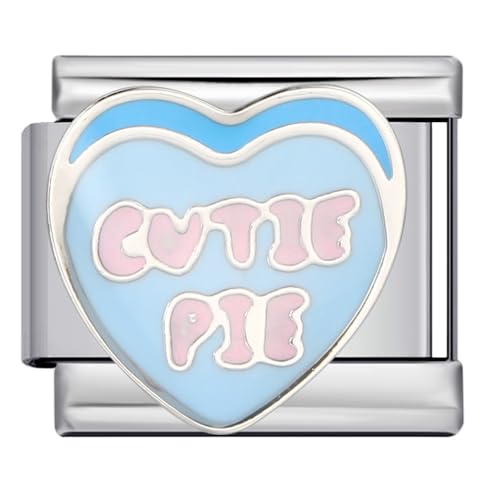 Abalorio italiano 9mm Cutie Pie de acero inoxidable ideal para regalar y personalizar