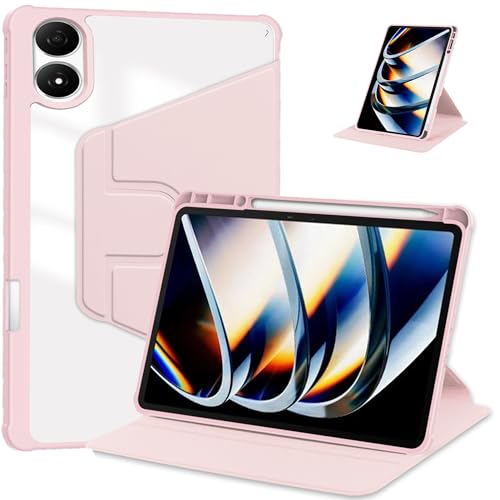 Coque Infinix Xpad 20 2025 antichoc ultra fine avec béquille rotative et dos transparent clair