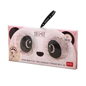 Legami – Chill Out, verfrissende en herbruikbare oogbladeren, 2 oogpads met rustgevende werking, panda-thema…