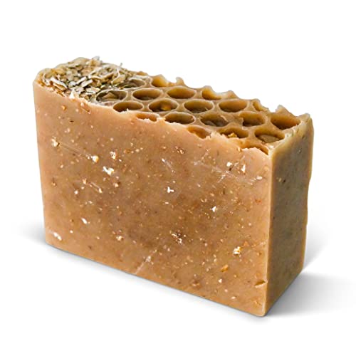 Grunge And Grime Handmade Soap - Queen's Hive, Scented With Warm Honey And Vanilla Using Natural Essential Oils, Oatmeal, Shea Butter, And Cocoa Butter, Mild Grit Exfoliation - 5 Ounce Bar (Pack Of 5) #TOP1