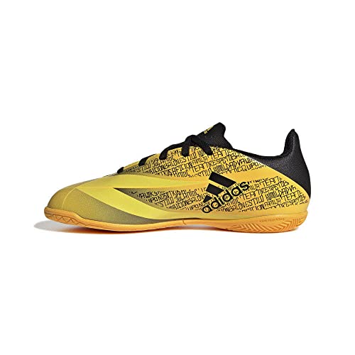 Chuteira Futsal Adidas X SpeedFlow Messi.4 Infantil Laranja e Preto