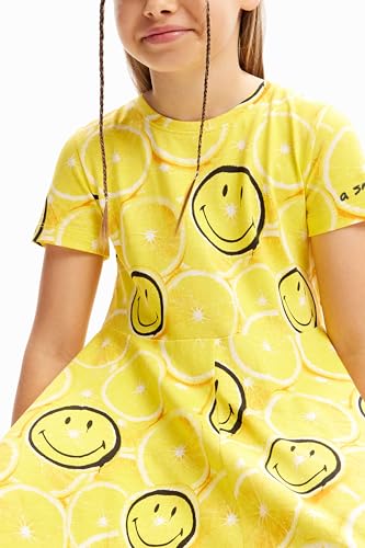 Desigual Little Girl's Smiley® Lemon Dress2