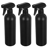 DECHOUS 3 Stück Sprühflaschen aus Hdpe Nachfüllbar Langlebig Schwarz Tragbar für Auto Garten Haarpflege und Reinigung Auslaufsicher Praktische Aufbewahrungslösung