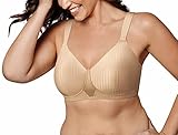 Playtex Women's Secrets All Over Smoothing Full-Figure Wirefree Bra US4707, Nude, 38DD