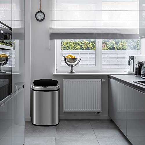 Reviews for 13 Gallon Stainless Steel Trash Can, Tall Kitchen